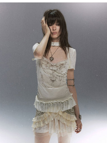 Tale Of The Vine Twill Cake Skirt【s0000017047】