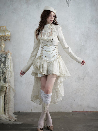 Baroque Napoleon Leather Jacket【s0000017992】