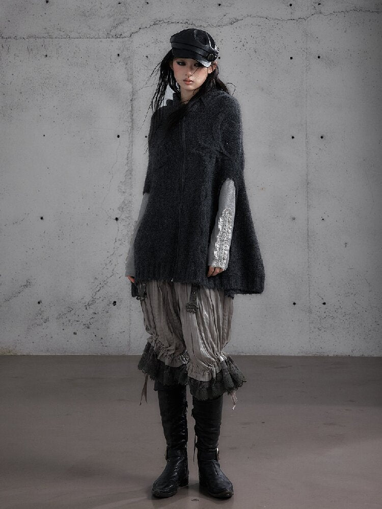 Twisted Knit Wool Cape Jacket【s0000019160】