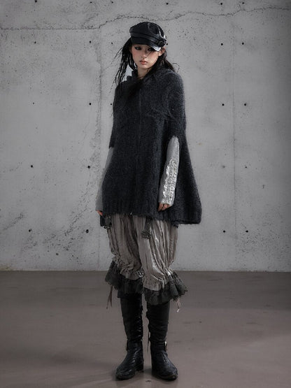 Twisted Knit Wool Cape Jacket【s0000019160】
