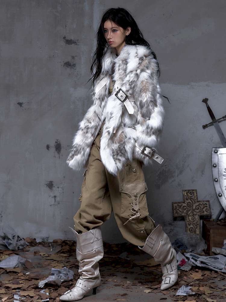 Eco-Friendly Faux Fur Coat【s0000014479】