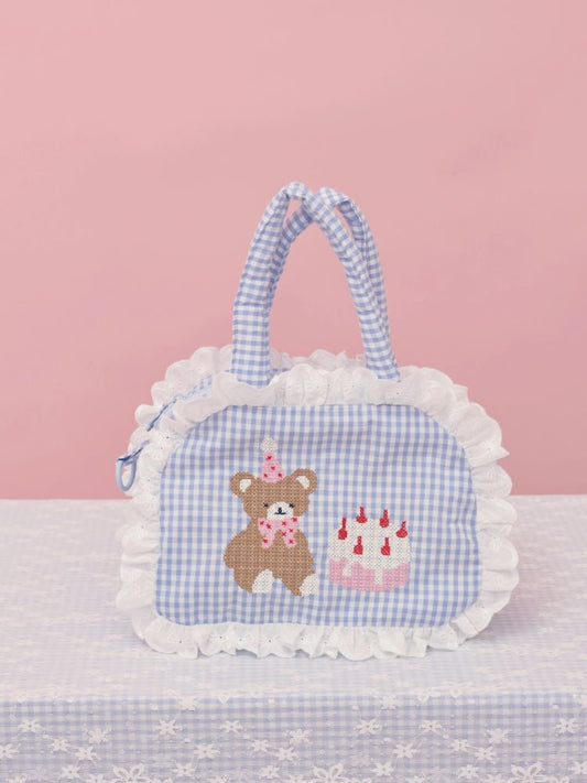 Embroidery Tote Crossbody Bag【s0000012389】