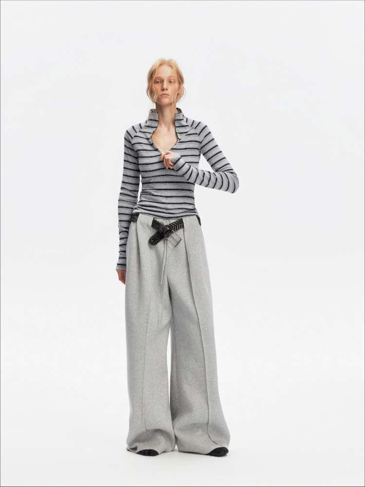 Vintage Striped Slim Knit Top【s0000015059】