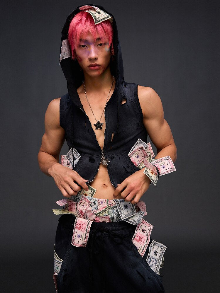 Printed Aro Pants Money Print T【s0000017032】