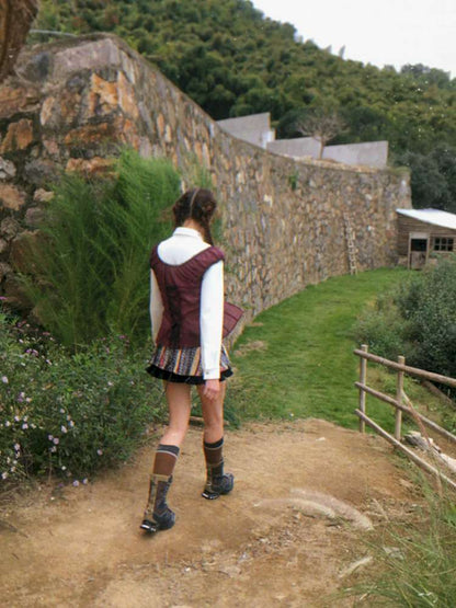 Blue Plaid Polka Dot Long Shirt【s0000014902】