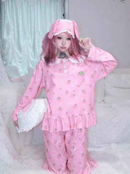 Strawberry Star Pajama Set【s0000013969】
