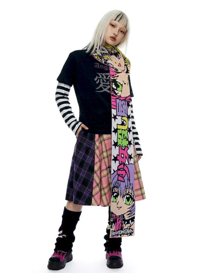 2D Anime Subculture Kpop Knitted Scarves【s0000014917】