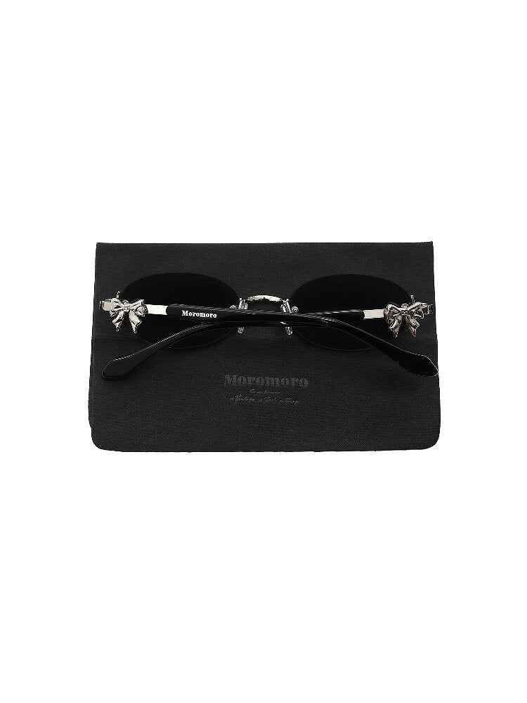 Metal Bow Rimless Glasses【s0000016134】