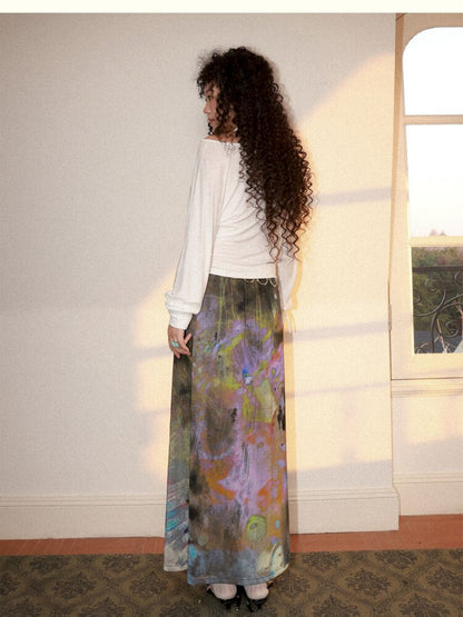 Dance Of Dawn Lily Orchid Skirt【s0000015454】