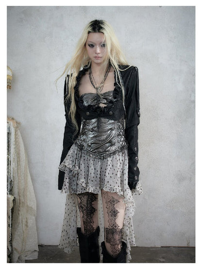 Punk Court Asymmetrical Dress【s0000017988】