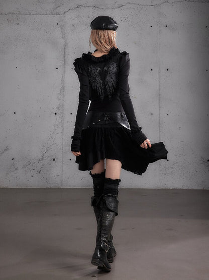 Punk Print Stretch Knit Dress【s0000019153】