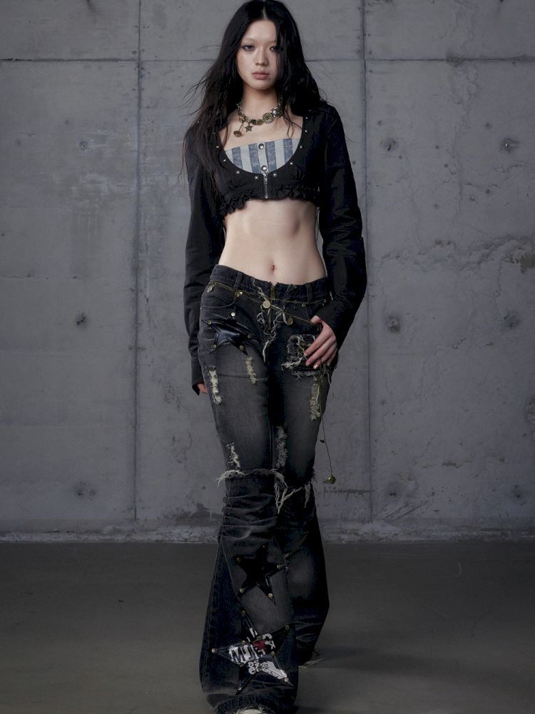 Micro Slim Washed Jeans【s0000013474】