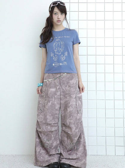 Millennium Navy Angel Rabbit T-shirt【s0000017474】