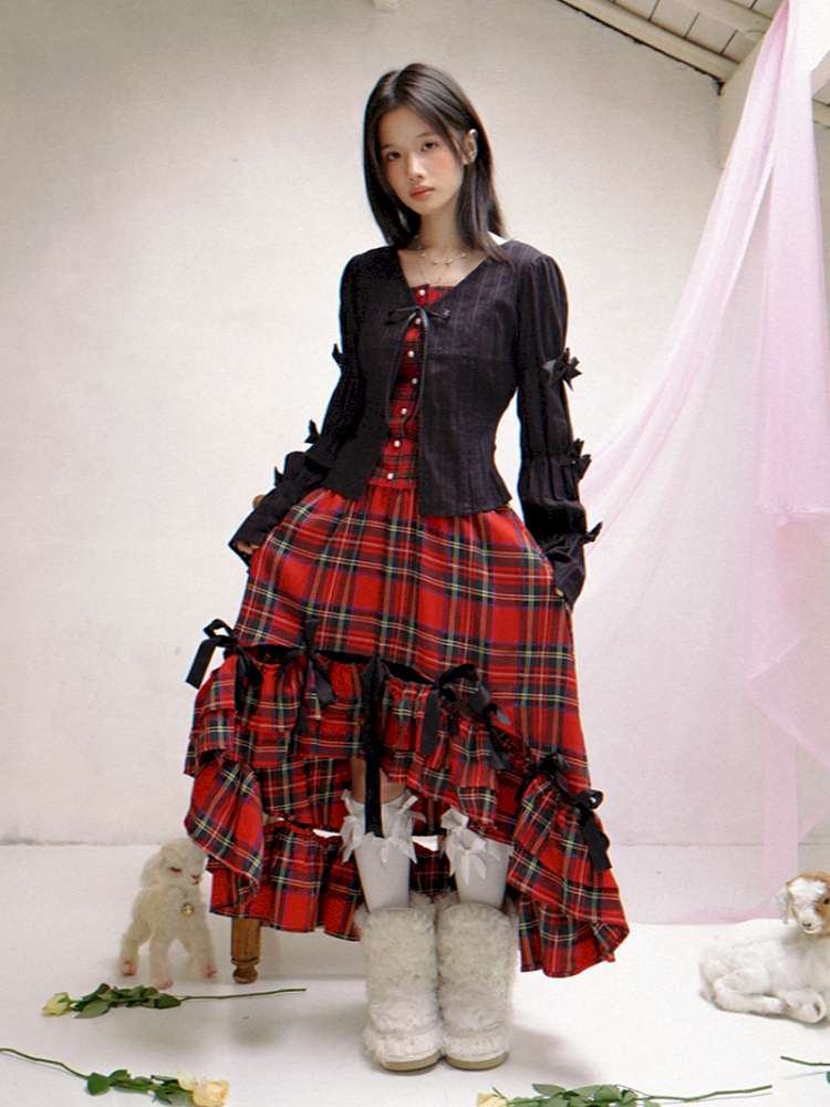 Patchwork Print Fitted Long-Sleeve Shirt【s0000014523】