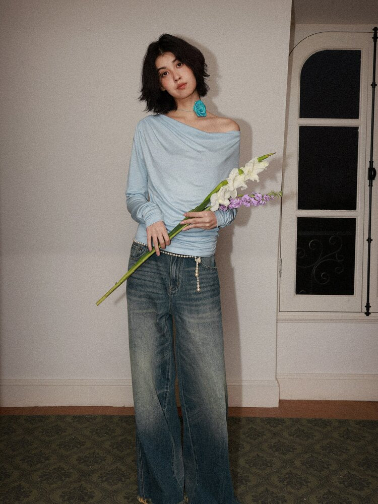 Retro Cat Whiskers Washed Jeans【s0000015463】