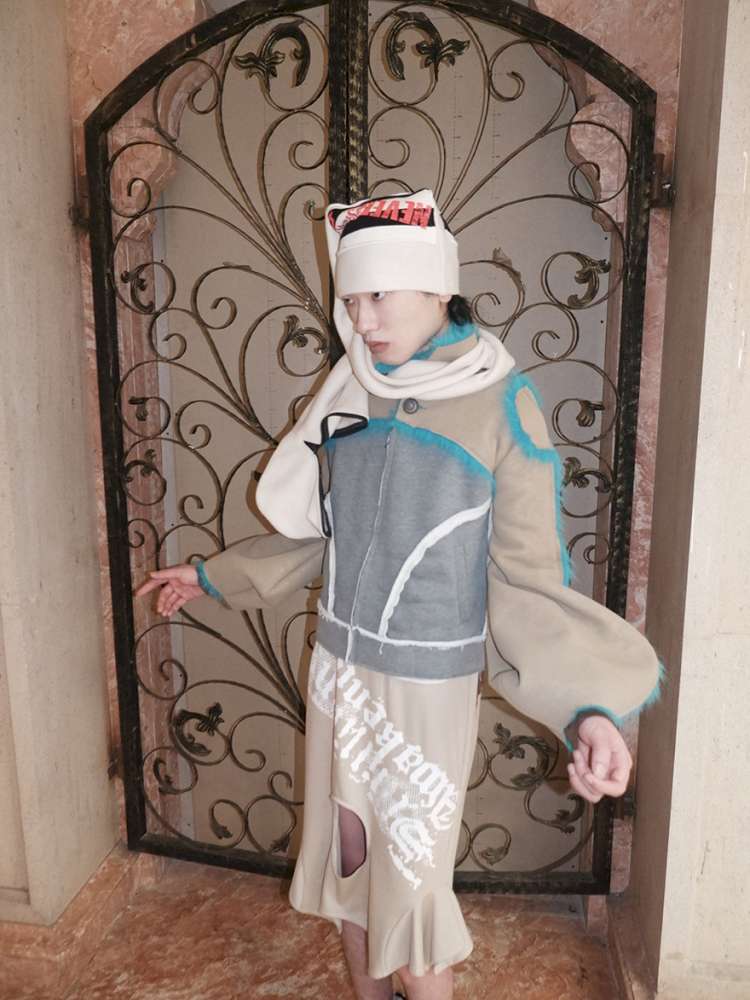 Fur Paneled Polar Fleece Coat【s0000015148】