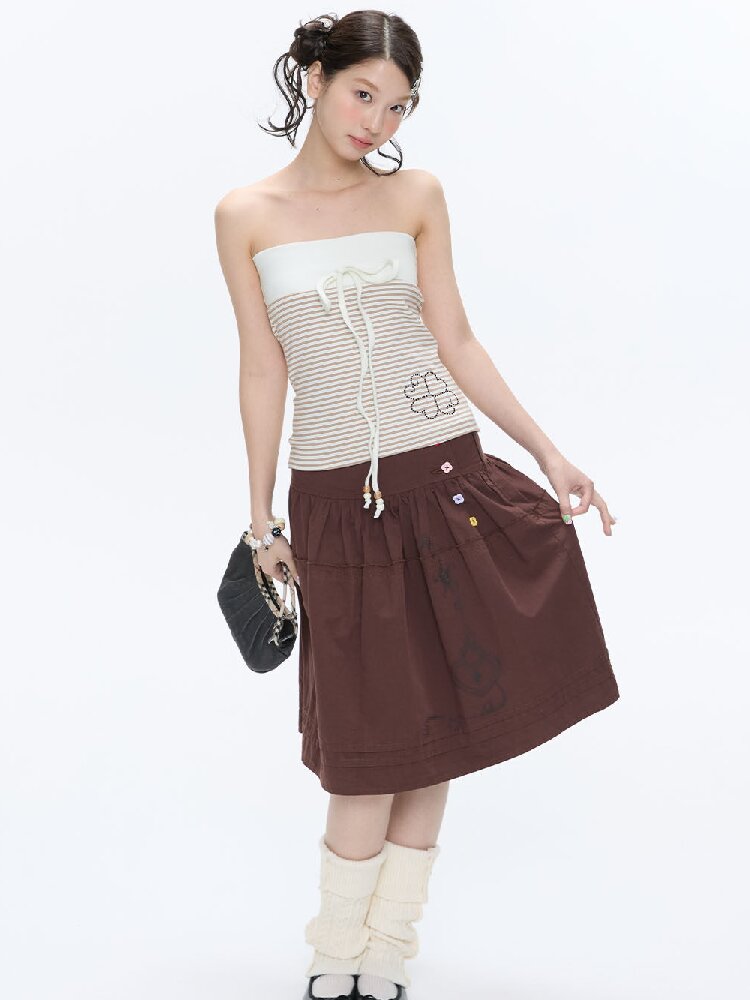 Retro Love Lock Vine Short Skirt【s0000016375】