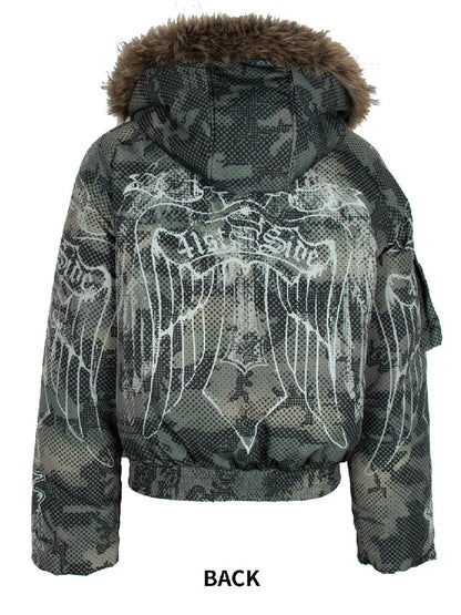 Vintage Pattern Star Duck Down Jacket【s0000018069】