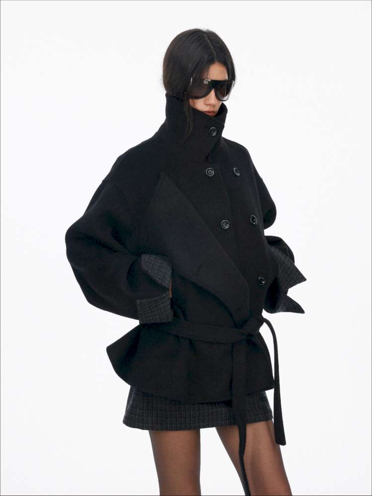 Wool Double Breasted Jacket Set【s0000015061】