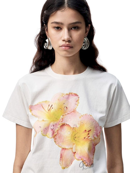 Printed Loose Short Sleeve T-Shirt【s0000012402】