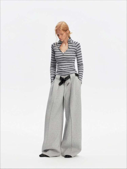 Vintage Striped Slim Knit Top【s0000015059】