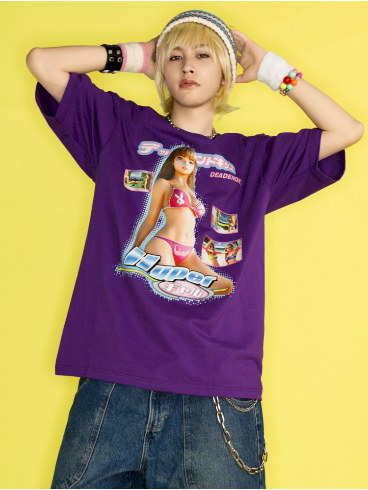 American Street Trend Hip Hop Loose T-Shirt【s0000012463】