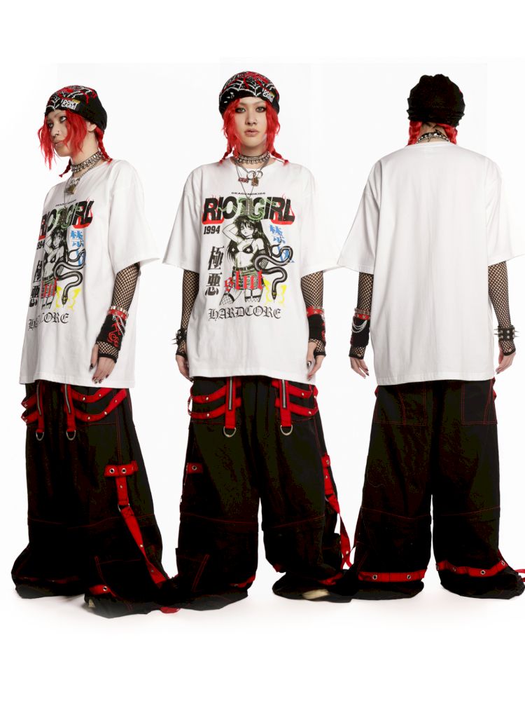 Street tide loose versatile multicolor T-shirt【s0000013601】