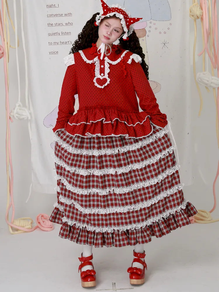 Lolita Showa-Era Girl Adorable Niche Half-Skirt【s0000014105】