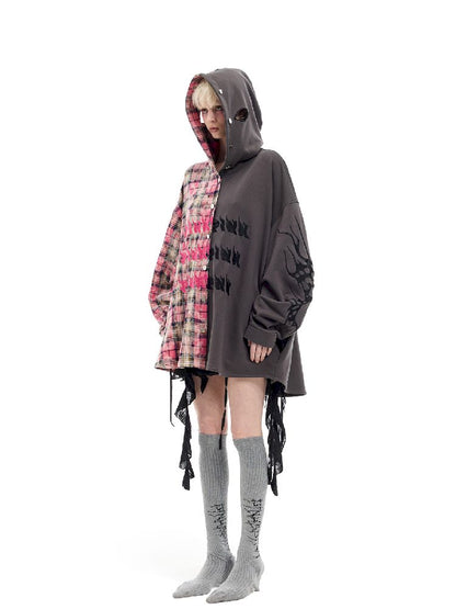 Hooded Headcoat Embroidered Shirt【s0000012072】