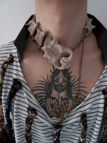 Symbiotic Bones Skeleton Necklace【s0000015153】