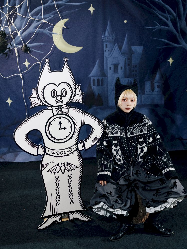 Cat Ears Devil's Tail Cardigan【s0000011559】