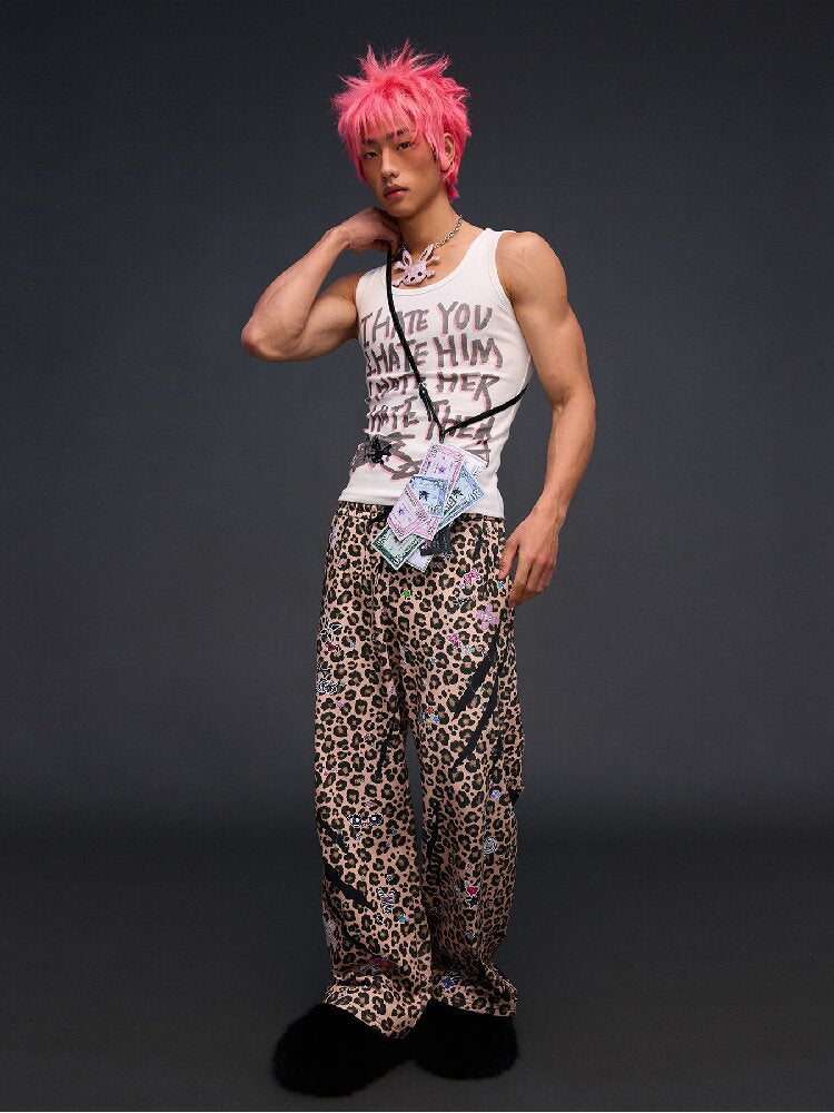 Hate Printed Vest【s0000017291】