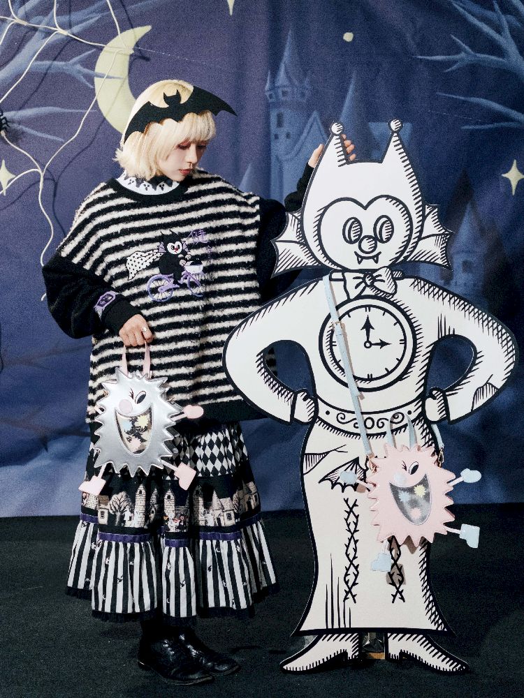 Striped Plush Colorblock Sweatshirt【s0000011560】