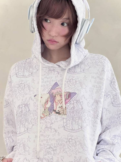 Star-Print Hoodie【s0000014438】