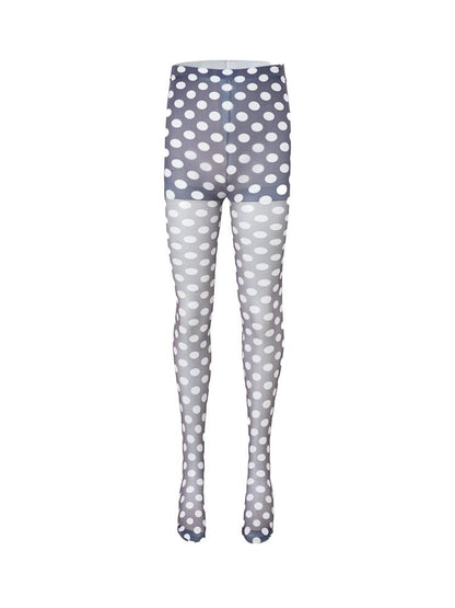 Polka dot print 10D ultra-thin stockings【s0000013175】