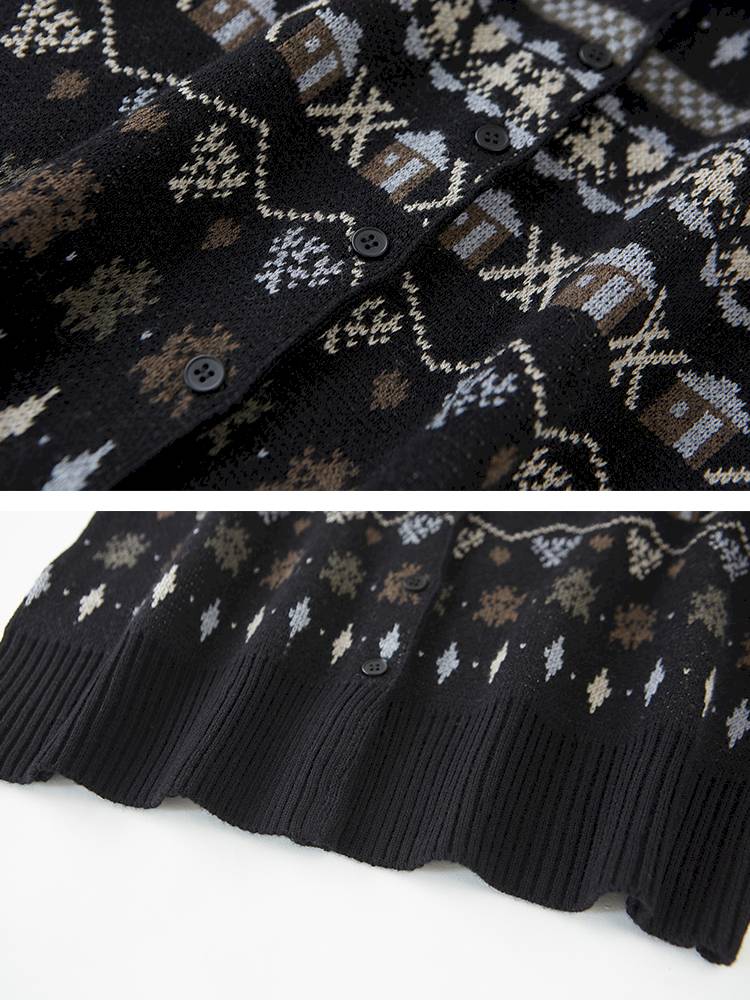 Round Neck Winter Cardigan Coat【s0000014386】