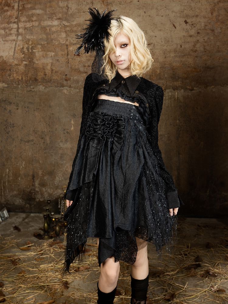 Romantic Palace Midi Skirt【s0000018377】