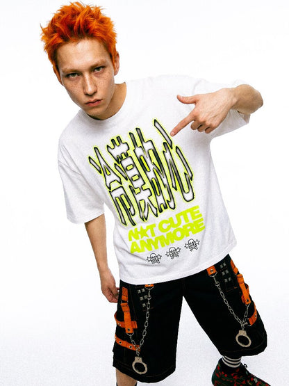 Cold Heart Slogan Loose T Shirt【s0000017113】