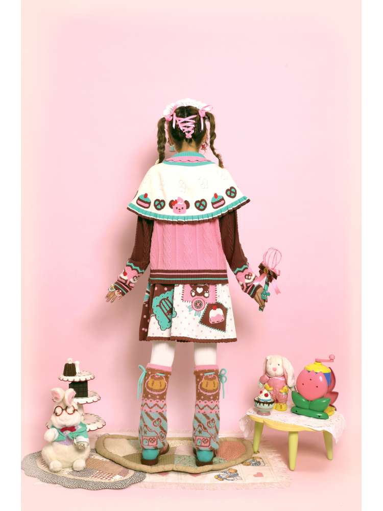 Cable-Knit Cape Sweater【s0000014520】