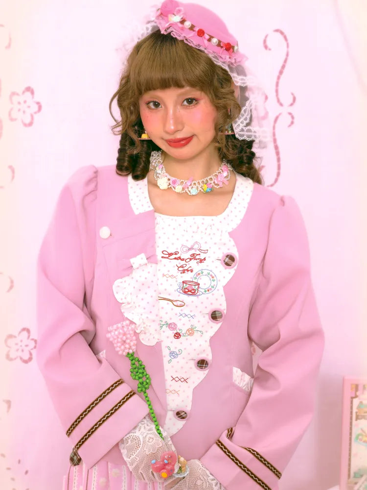 Patchwork Embroidered Tea Break Blazer【s0000014160】