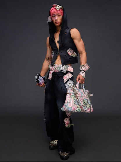 Money Print Multi Bag Crossbody Bag【s0000017842】