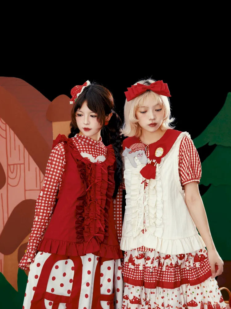 Embroidered Floral Headpiece Vest【s0000013934】