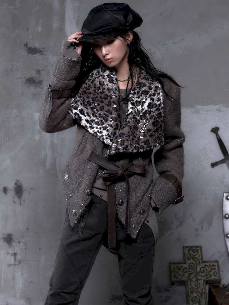 Chanel-Style Reversible Fleece Coat【s0000014462】