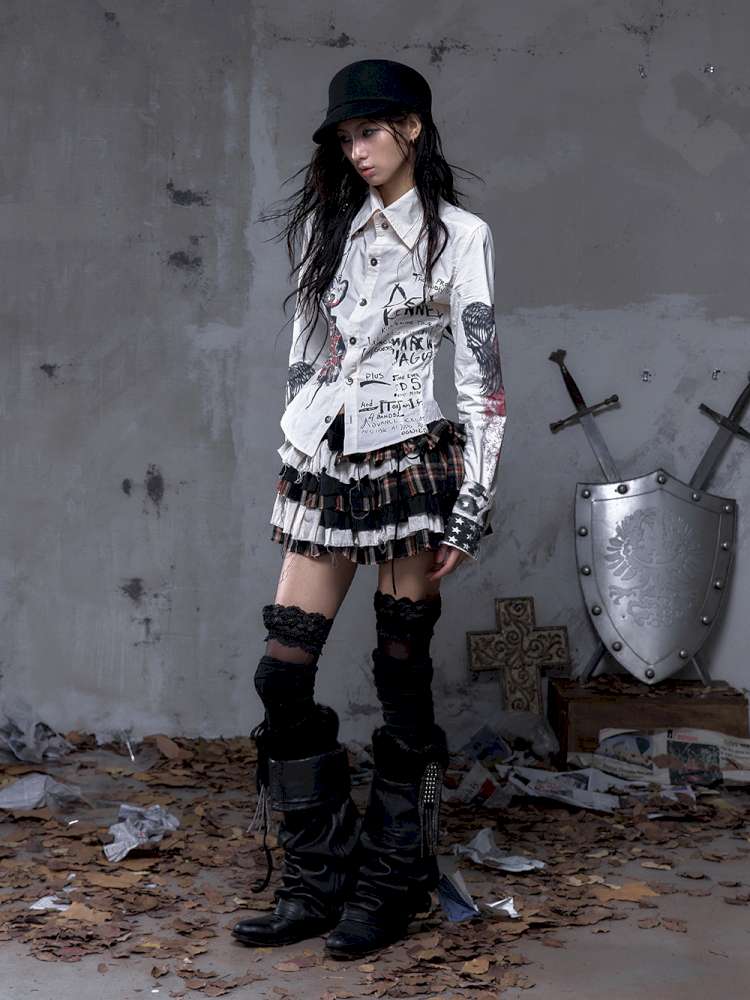 Slim-Fit Long-Sleeve Shirt Top【s0000014471】