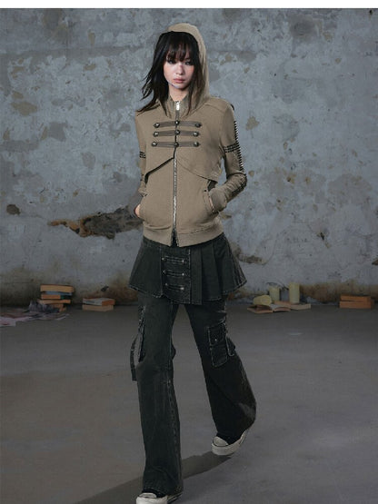 Napoleon Pleated Patchwork Pants【s0000018105】