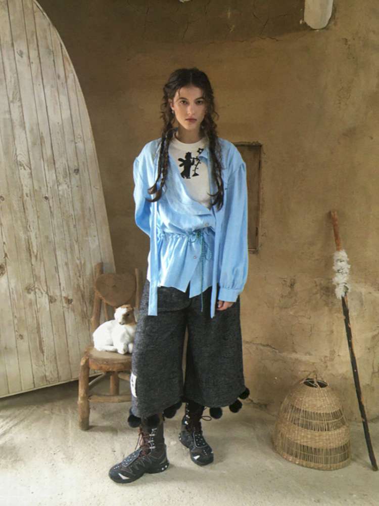 Forest Elf Print Long Sleeve T-Shirt【s0000014898】