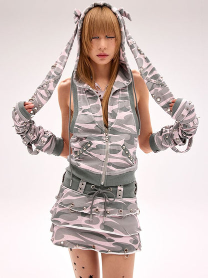 Rivet Embellished Gloves【s0000012184】