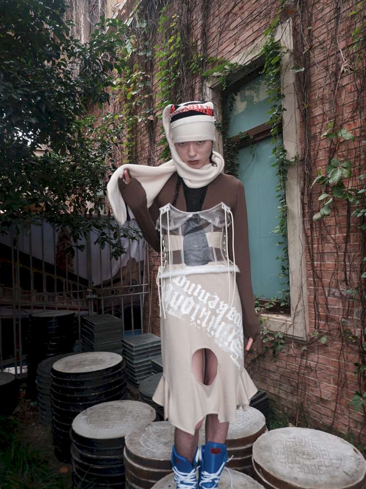 Printed Bondage Transforming Dress【s0000015143】