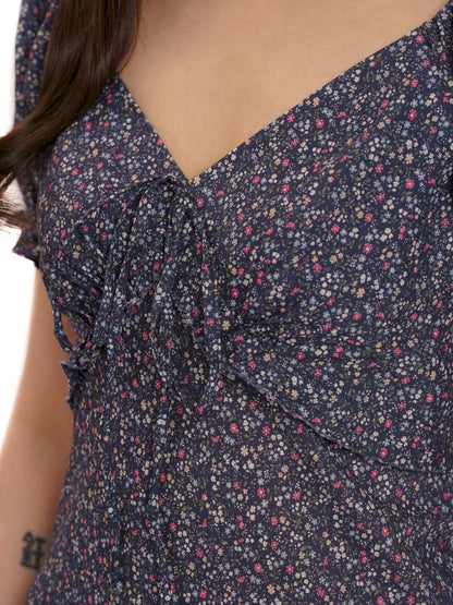 Plaid bubble sleeve top/dress【s0000013456】