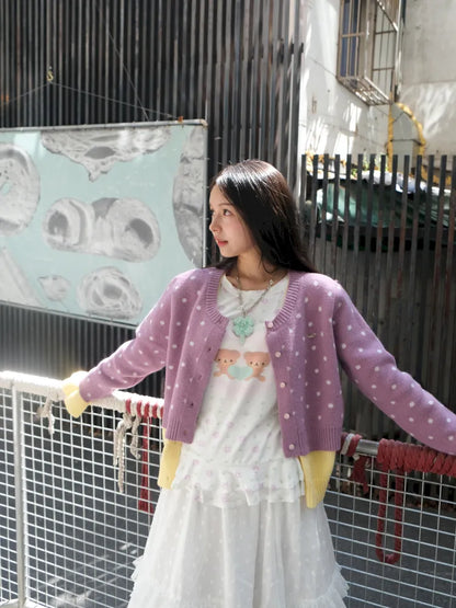 Fake Two-Piece Cardigan Sweater【s0000014169】